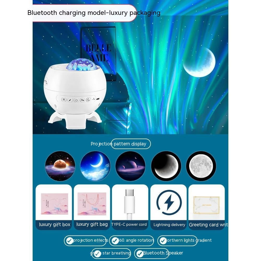 Northern Lights Starry Sky Projector Small Night Lamp