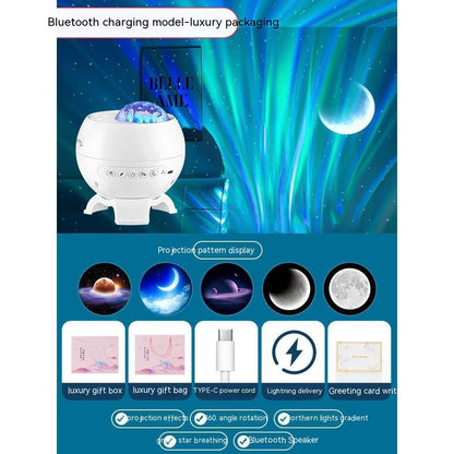 Northern Lights Starry Sky Projector Small Night Lamp