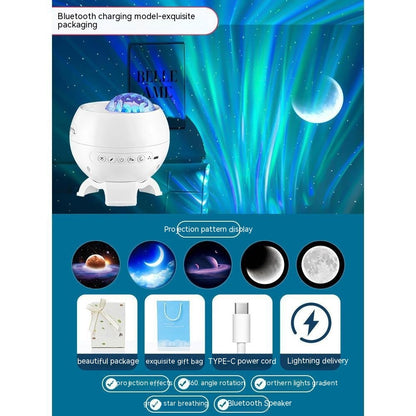 Northern Lights Starry Sky Projector Small Night Lamp