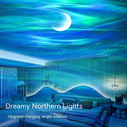 Northern Lights Starry Sky Projector Small Night Lamp
