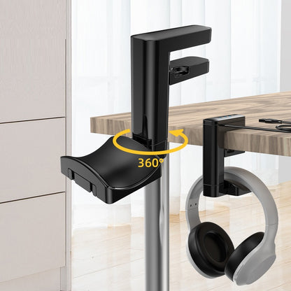 USB Expansion Hole-free Swivel Headphone Bracket